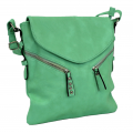 9034 - MINT PU LEATHER CROSS BODY/ SHOULDER BAG